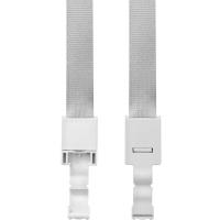 优和（UHOO）6722 工牌挂绳 涤纶、K胶材质 夹扣 460mm*15mm 12根/包 (单位：包) 灰白色