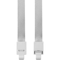 优和（UHOO）6722 工牌挂绳 涤纶、K胶材质 夹扣 460mm*15mm 12根/包 (单位：包) 灰白色