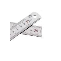 得力（deli） 8462 钢直尺 20CM 银白 (单位:把)