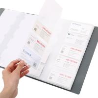 得力（deli） 5780 商务活页名片册名片夹 文件夹 300个名片袋 黑色（单位：本）