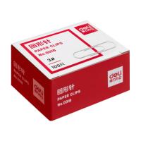 得力（deli）0018 回形针 100枚/盒 0.5kg 1盒（单位：盒）银色