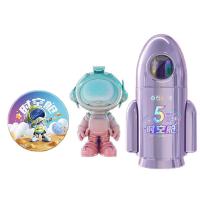 点石（dianshi） DS-361E-B 时空舱小火箭文具套装 中性笔*7+荧光笔*1+时空舱徽章*1+时空舱手办*1+笔筒*1 (单位: 套)星云紫