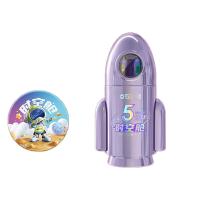 点石（dianshi） DS-361E-B 时空舱小火箭文具套装 中性笔*7+荧光笔*1+时空舱徽章*1+时空舱手办*1+笔筒*1 (单位: 套)星云紫