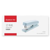 齐心（COMIX）B3113 订书机 订书器  53*33*124mm (单位:个) 适用订书钉:24/6、26/6 冰川蓝