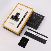 毕加索（pimio）PS-717 亮黑金夹钢笔礼盒 钢笔+墨水（单位：套）