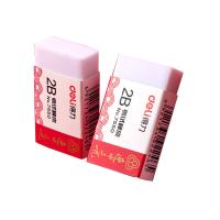 得力（deli）连中三元考试橡皮擦系列中考高考学生2B考试白色橡皮擦36个/盒  开学文具7550（单位：盒）白色