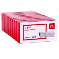 得力（deli）P0012S 订书钉 24/6 1000枚/盒 24盒/盒 177*136*36mm（单位：盒）银色