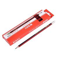 晨光（M&G） 铅笔 HB六角木杆 AWP30802 190mm 12支/盒 (单位:盒) 黑红色