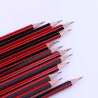 晨光（M&G） 铅笔 HB六角木杆 AWP30802 190mm 12支/盒 (单位:盒) 黑红色