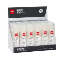 得力（deli）7108 强力固体胶 21g 24支/盒（单位：盒）透明