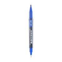晨光（M&G）APMU2831B 粗细双头记号笔1.5+0.5mm 双头/12支装（单位：盒）蓝色