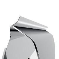得力（deli）9533 山形铁票夹 76mm 4只/包 （单位：包）银色