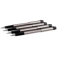 得力（deli）商务中性笔 0.5mm子弹头拔帽签字笔 笔芯黑色新老品交替发 12支/盒 S95（单位：盒）灰银双色混发