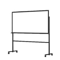 得力（deli）8739 H型架磁性玻璃白板 1800*900mm（单位：块）黑色