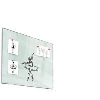 得力（deli）50072 芭蕾支架磁性玻璃白板 1800*900mm（单位：块）灰色