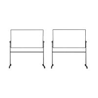 得力（deli）7883 H型双面白板 900*1500mm（单位：块）黑色