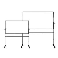 得力（deli）7883 H型双面白板 900*1500mm（单位：块）黑色