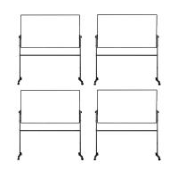 得力（deli）7883 H型双面白板 900*1500mm（单位：块）黑色