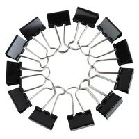 齐心（COMIX） B3606  黑色长尾票夹 2号 190页 41mm 1/120 （单位：盒）黑色