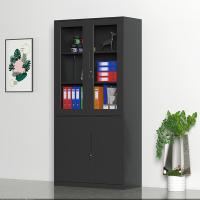 臻远 ZY5062063 钢制窄边大器械文件柜 90*40*185cm（单位：台） 黑色