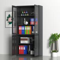 臻远 ZY5062063 钢制窄边大器械文件柜 90*40*185cm（单位：台） 黑色