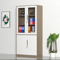 臻远 ZY5062045 钢制窄边大器械文件柜 90*40*185cm（单位：台）咖白套色