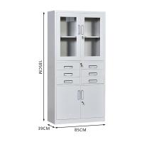 臻远 ZY5062231 钢制文件柜 中六斗器械柜 85*39*185cm 灰白色 (单位:台)