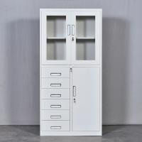 臻远 ZY5062234 钢制文件柜 偏六斗器械柜 85*39*185cm 灰白色 (单位:台)