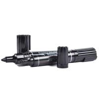 齐心（COMIX） MK803 记号笔 2.0mm—6.0mm 大小双头记号笔 不可再充墨水 10支/盒 (单位： 盒）黑色