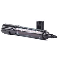 齐心（COMIX） MK803 记号笔 2.0mm—6.0mm 大小双头记号笔 不可再充墨水 10支/盒 (单位： 盒）黑色