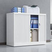 臻远 ZY5062072 钢制卷门文件柜 90*45*76cm（单位：台）纯白色