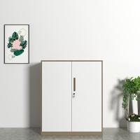 臻远 ZY5062282 钢制窄边铁门文件柜 90*40*92.5cm（单位：台）咖白
