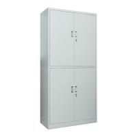 臻远 ZY50212005 钢制分双节文件柜 850*390*1800mm（单位：台）灰白色