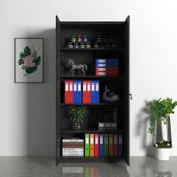 臻远 ZY5062067 钢制窄边铁门文件柜 90*40*185cm（单位：台）黑色