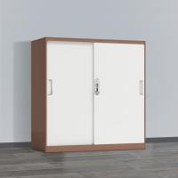 臻远 ZY5062258 钢制铁门移门文件柜 90*40*92.5cm（单位：台）咖白
