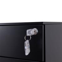 臻远 ZY5062222 钢制三抽矮柜 300宽侧拉款 30*52*60cm（单位：台）黑色