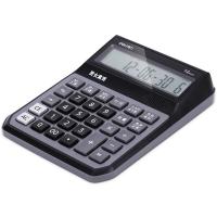得力（deli） 1556 语音计算器 12位 173×135×40mm 1/20/80 (单位：台) 蓝灰