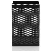 得力（deli） 908 铁网笔筒 金属 方形 70*70*99mm (单位：个) 黑色