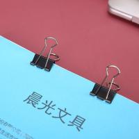 晨光（M&G） ABS92730 Eplus长尾夹 19mm 12枚/盒（单位：盒）黑色