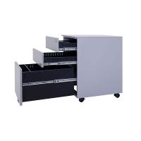 臻远 ZY5062209 钢制三抽矮柜 侧拉款 39*50*60cm（单位：台）银灰色