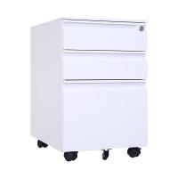 臻远 ZY5062214 钢制三抽矮柜 鹅颈款 39*50*60cm（单位：台）白色
