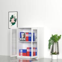 臻远 ZY5062277 钢制窄边玻璃门文件柜 90*40*76cm（单位：台）白色