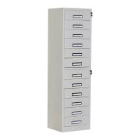 臻远 ZY5062228 钢制文件柜 竖十二斗柜 44*39*160cm（单位：台）灰白色