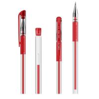 得力（deli） 6600 中性笔 0.5mm 子弹头 红色 12支/盒 (单位:盒)