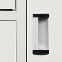 中伟（ZHONGWEI） 冷轧钢板 五门更衣柜 高1800*宽970*深420MM (单位: 个)白灰色 含透气孔款/无透气孔款两款随机发