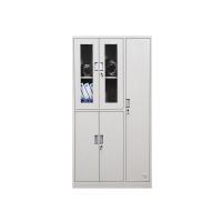 中伟（ZHONGWEI） 冷轧钢板 五门更衣柜 高1800*宽970*深420MM (单位: 个)白灰色 含透气孔款/无透气孔款两款随机发