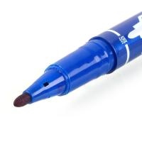 齐心（COMIX） MK804 小双头记号笔 0.5mm-1.5mm 12支/盒（单位：盒）蓝色