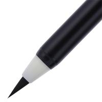 得力（deli） 6589 小楷新毛笔 0.9cm(直径);17cm(长度) （单位：支) 黑色