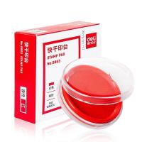 得力（deli） 9863 圆形快干印台 外直径82mm 内直径62mm （单位：个) 红色