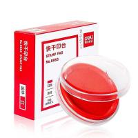 得力（deli） 9863 圆形快干印台 外直径82mm 内直径62mm （单位：个) 红色